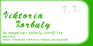 viktoria korbuly business card